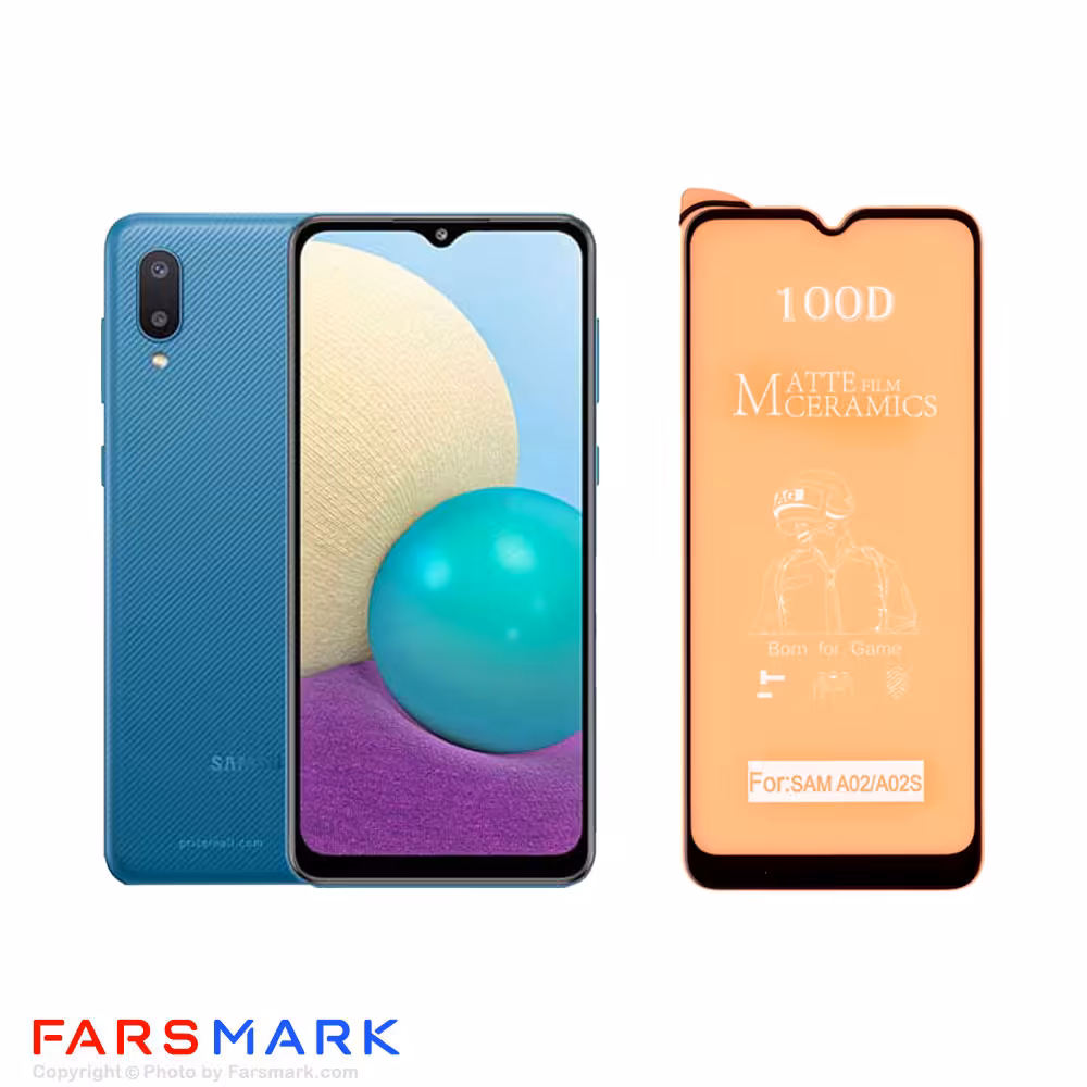 گلس سرامیکی مات گوشی سامسونگ Samsung Galaxy A02