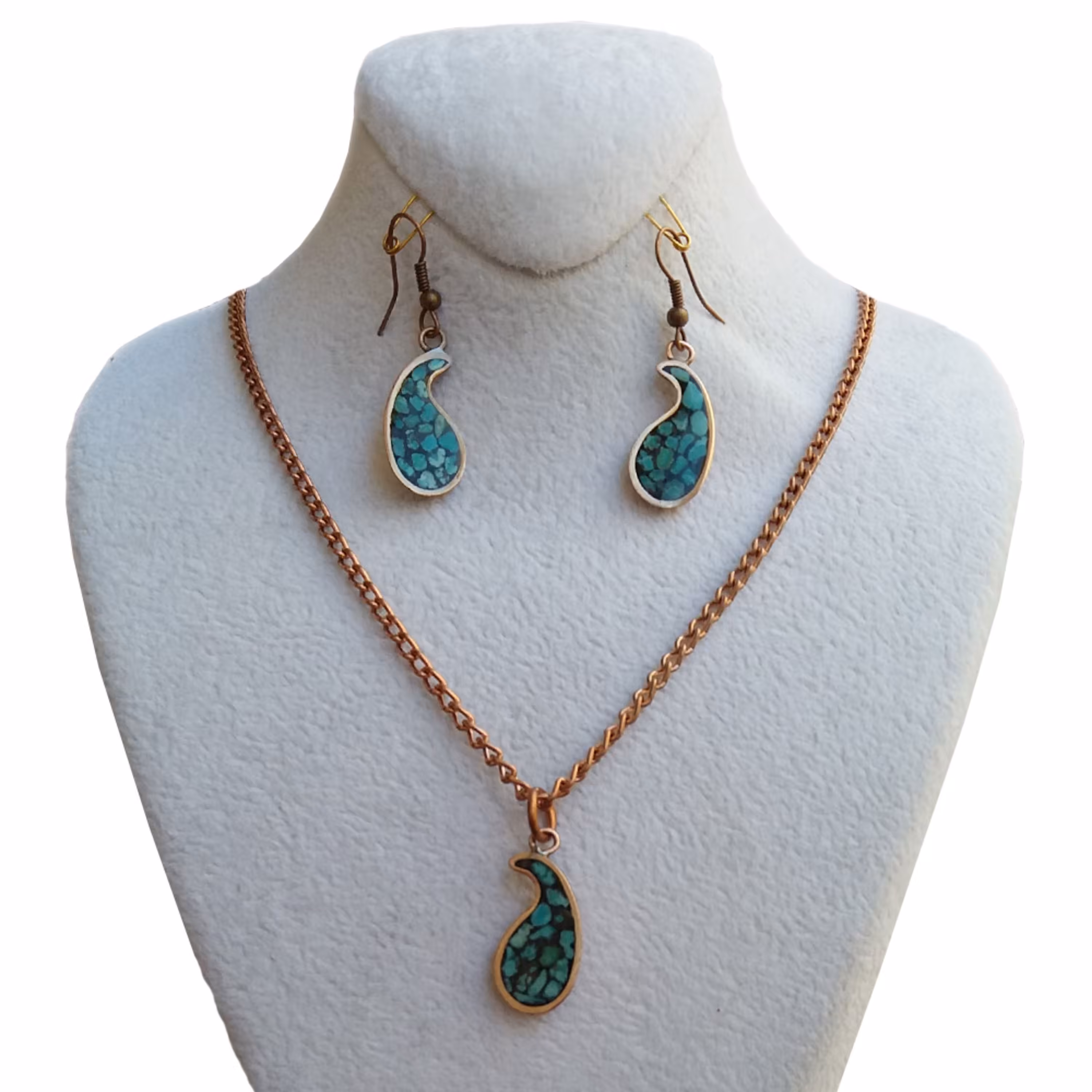 نیم ست مسی طرح بته جقه ساده کد JW02