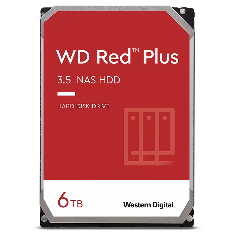 هارد اینترنال وسترن دیجیتال مدل Red Plus با ظرفیت 6 ترابایت | آی تی هوم