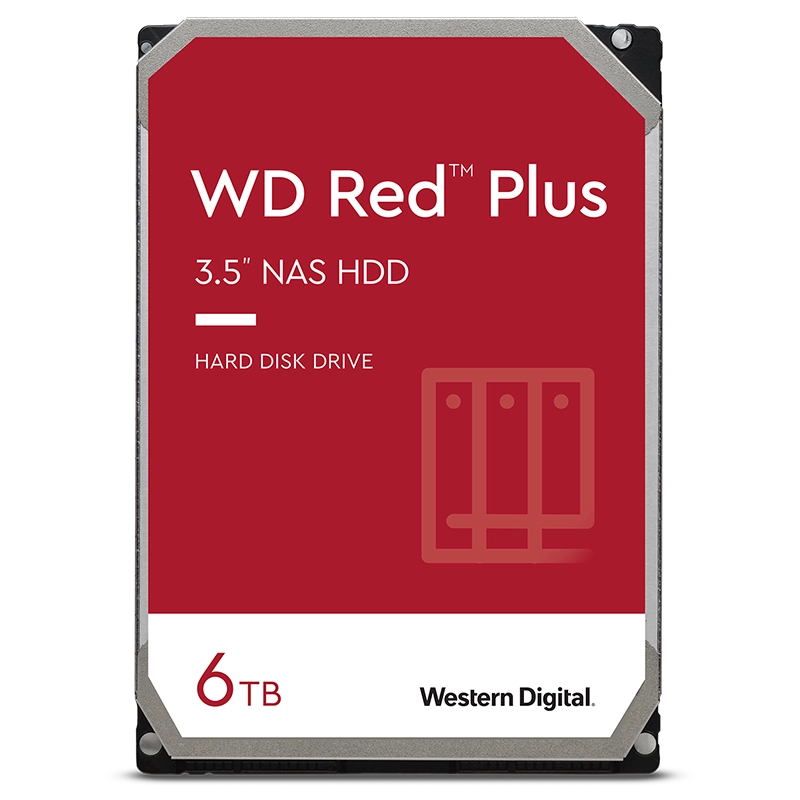 هارد اینترنال وسترن دیجیتال مدل Red Plus با ظرفیت 6 ترابایت | آی تی هوم