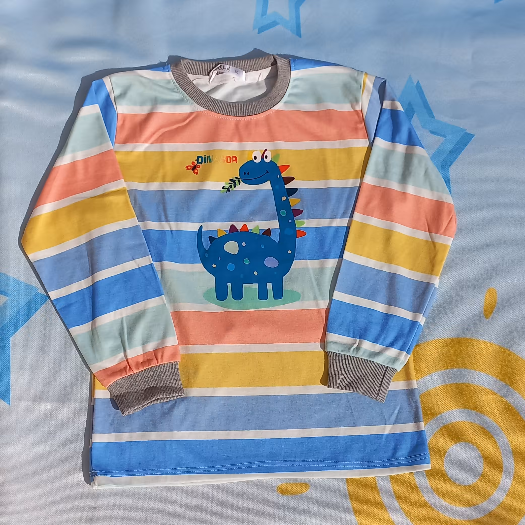 تک سایز 50 حراجی تیشرت اسپرت طرح دایناسور کیفیت نخ پنبه عالی  