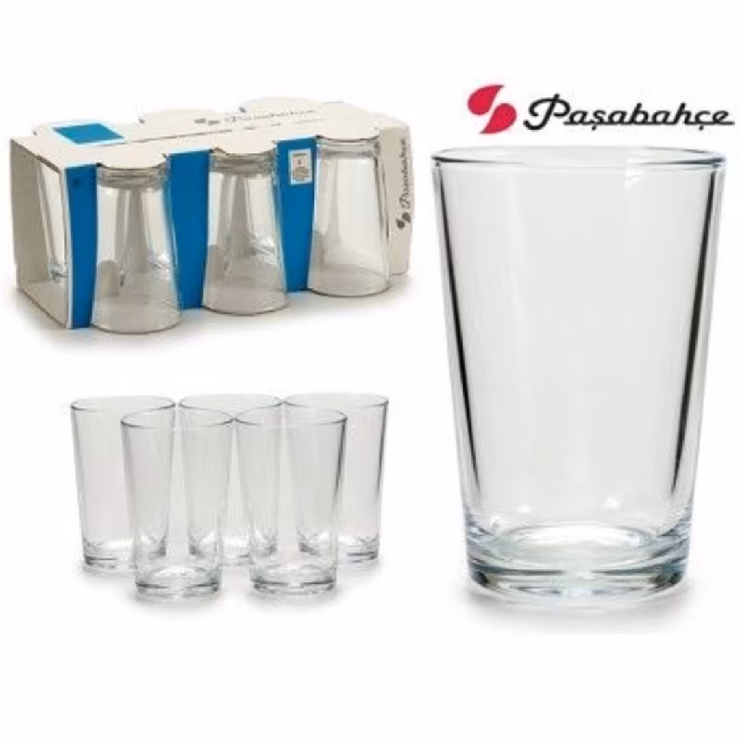 لیوان 6عددی پاشاباغچه ساده بدون دسته ترکیه اصلی 