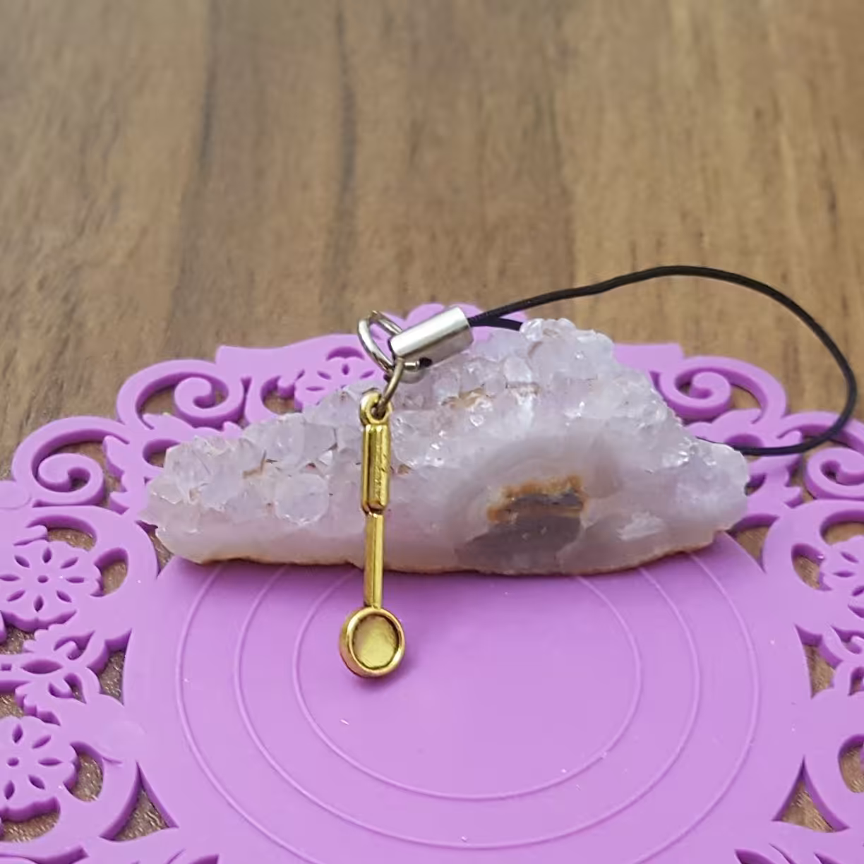 آویز فلش بسته 1 عددی گوشی و موبایل کفگیر مینیاتوری 