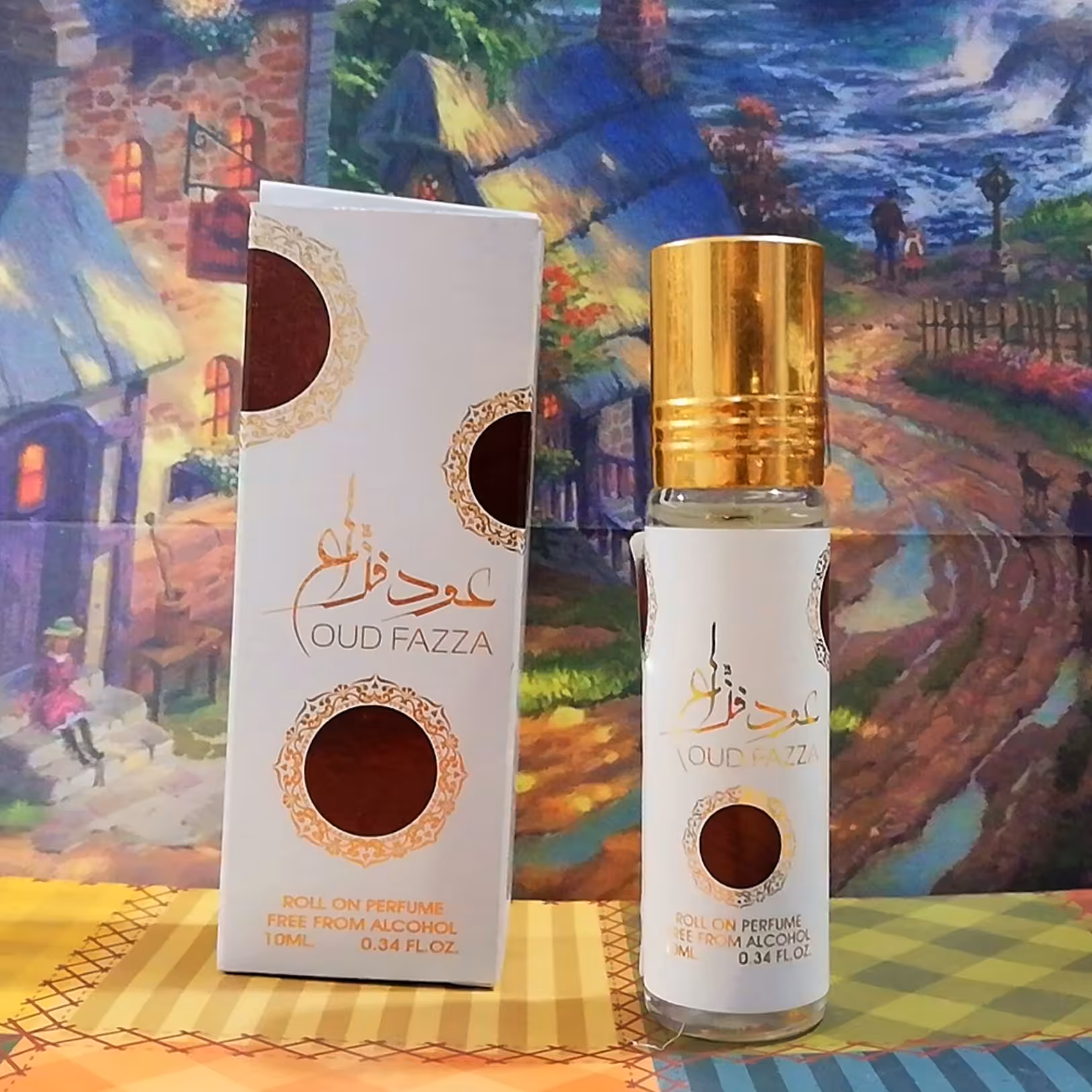 عطر روغنی قلمی 6 میل عود فزاع رایحه عودی بخوری چوبی کمی تند 