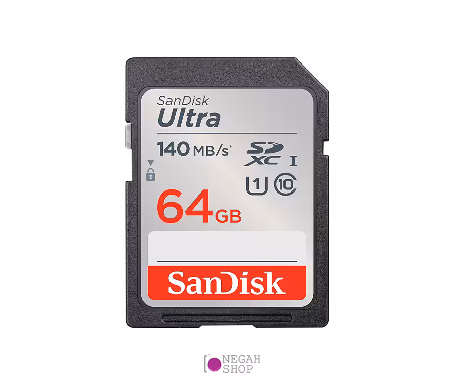 کارت حافظه SD سندیسک (SanDisk Ultra) ظرفیت 64GB سرعت 140MB/s