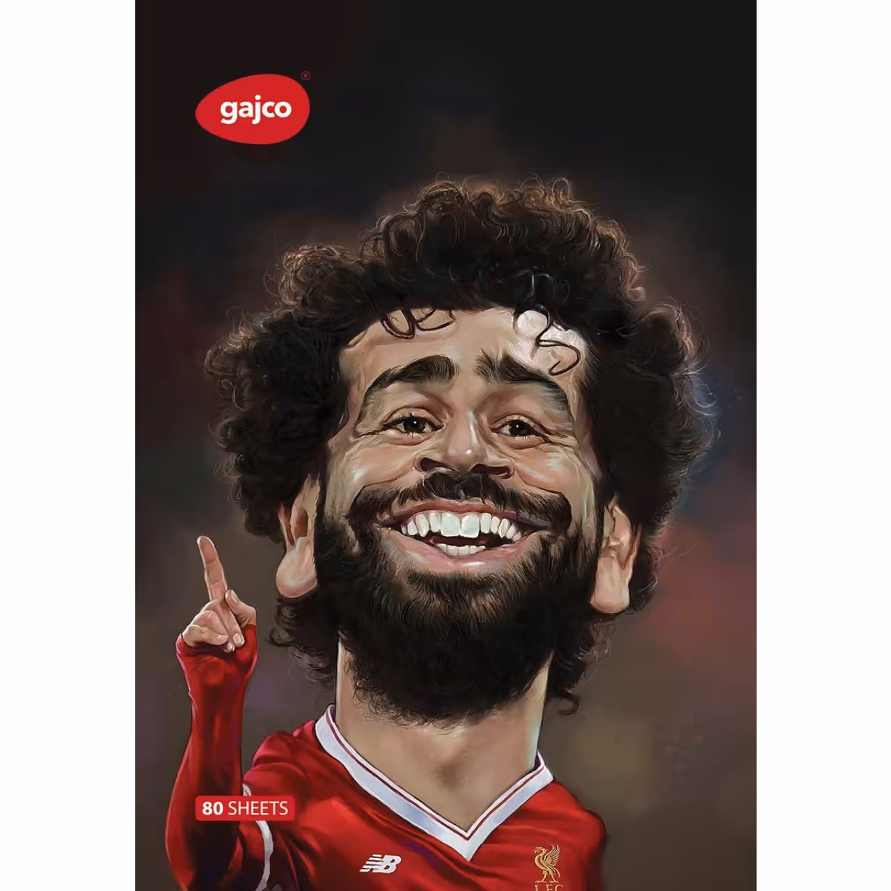 دفتر 80 برگ گاجکو طرح محمد صلاح با رایحه شکلات