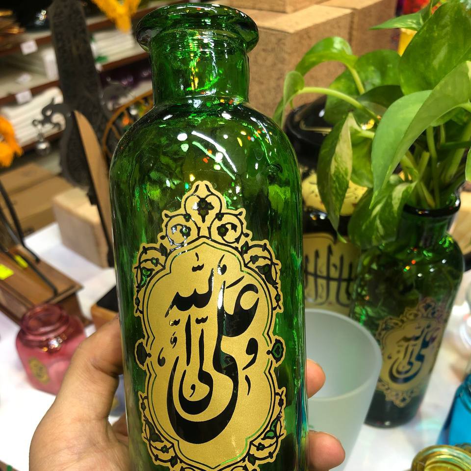شیشه گلدان مخصوص غدیر 