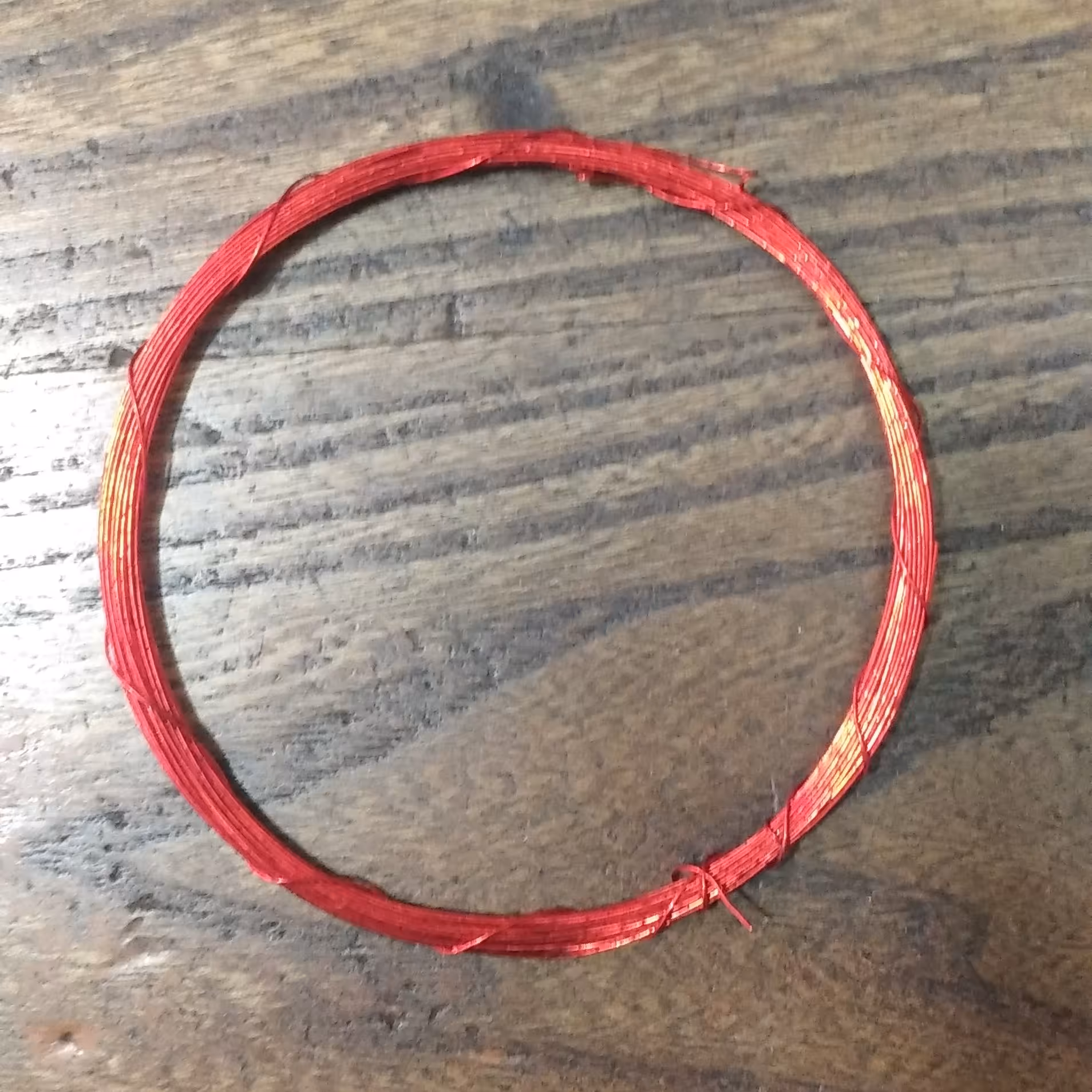 سیم گلسازی نازک قرمز 1 حلقه