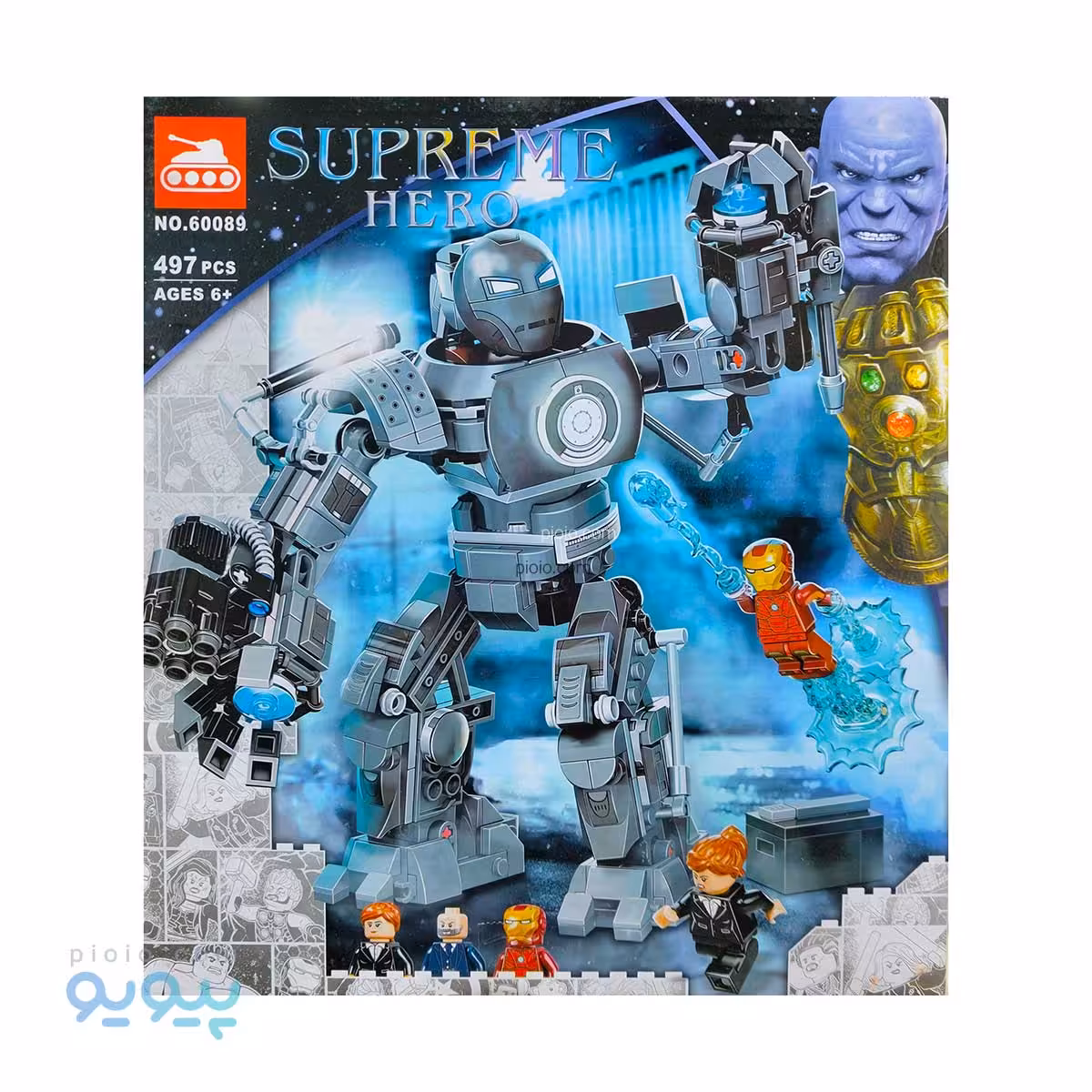 لگو مرد آهنی جدید آیتم 60089 تک و عمده