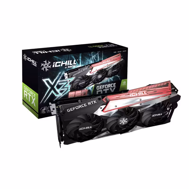 کارت گرافیک اینو تری دی INNO3D RTX 3060 ICHILL X3 RED ظرفیت 12 گیگابایت