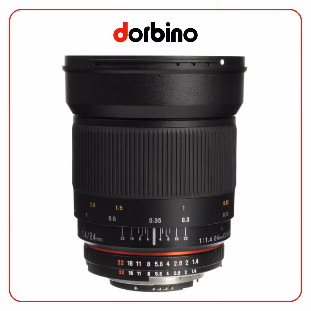 لنز سامیانگ Samyang 24mm f/1.4 ED AS UMC Wide-Angle Lens for Nikon - فروشگاه دوربین دوربینو
