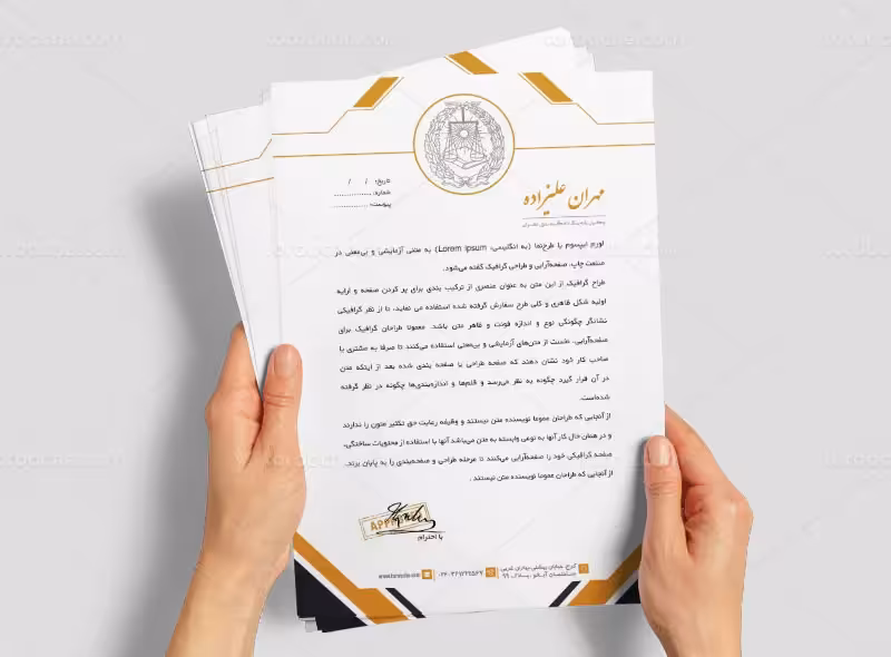 طرح لایه باز سربرگ وکالت مدرن | گرافیک با طعم تربچه