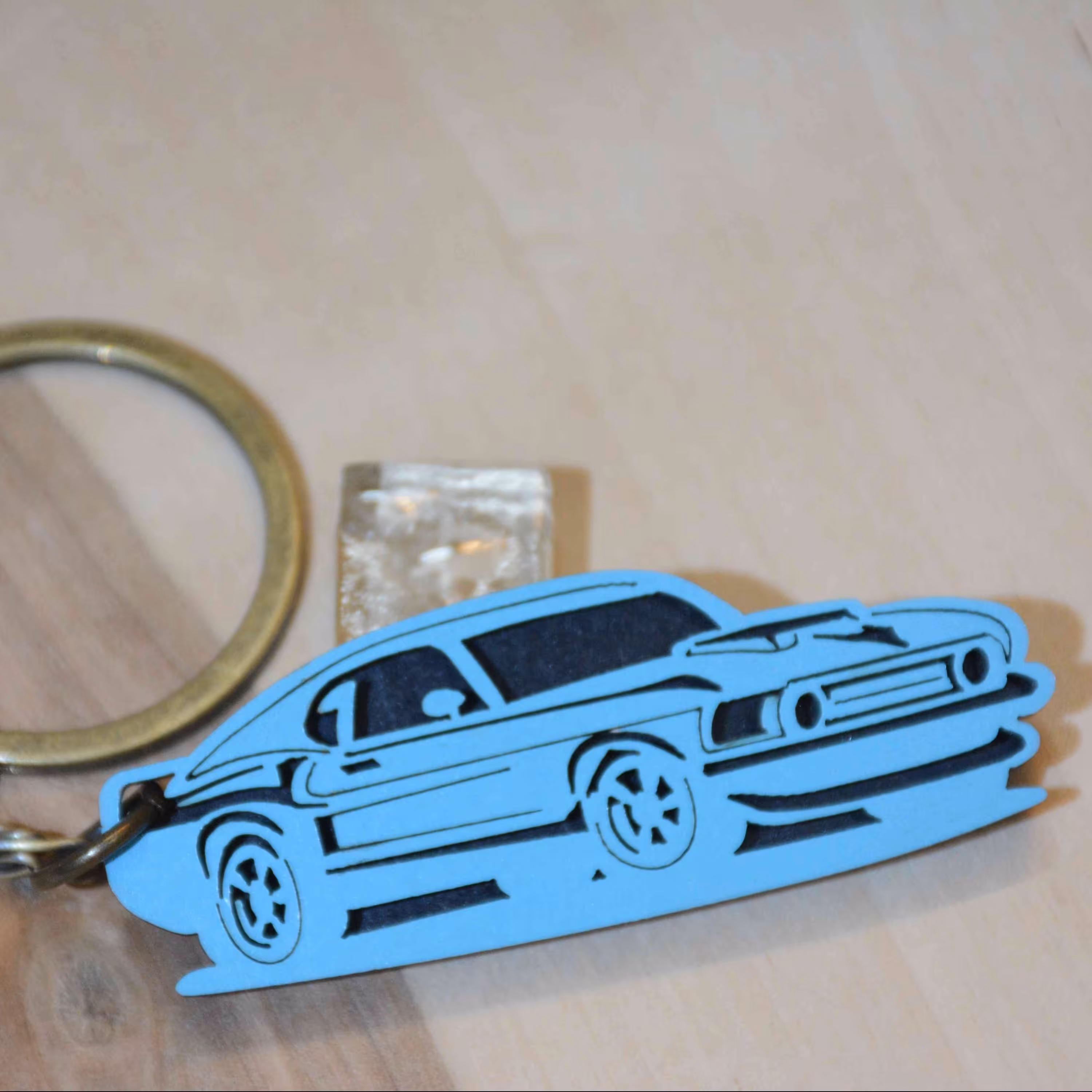 جاکلیدی چوبی دولایه طرح وسایل نقلیه کد 12