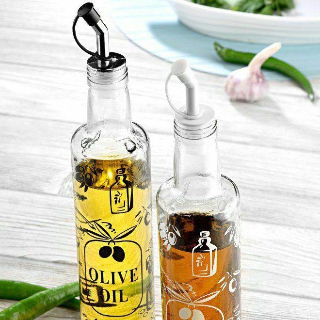 جای روغن و ابلیموی شیشه ای بی رنگ