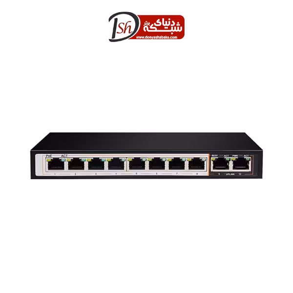 سوییچ 10 پورت POE دی-لینک مدل DGS-F1010P-E - دنیای شبکه برتر