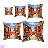 کوسن رنس کد S5-10038 مجموعه 5 عددی کوچک تا بزرگ چند رنگ