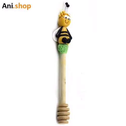 قاشق عسل چوبی فانتزی کد 37