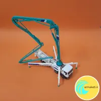 ماکت پمپ بتن فلزی سبزآبی سفید kdw