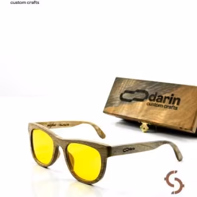 عینک چوبی ماژان برند دارین 004- DARIN MAZHAN