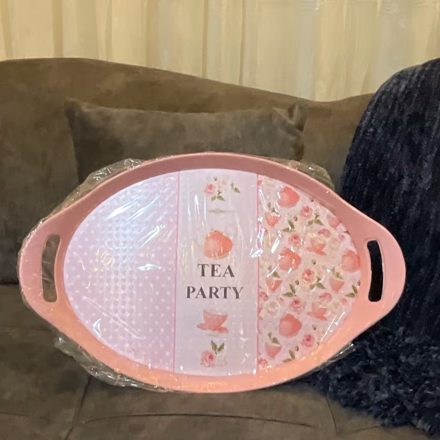 سینی چای  پلاستیک رنگی