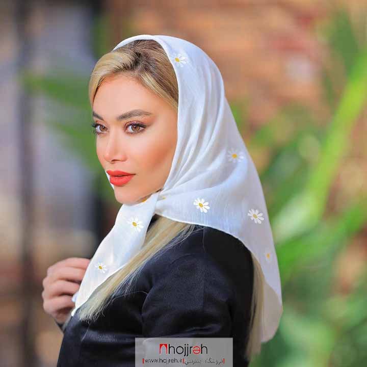 اطلاعات ، قیمت و خرید روسری مینی اسکارف طرح بابونه کد D253