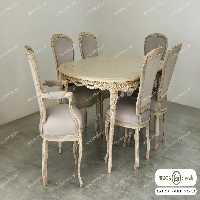 ناهار خوری چوبی لورنزو تایپ c کد 5