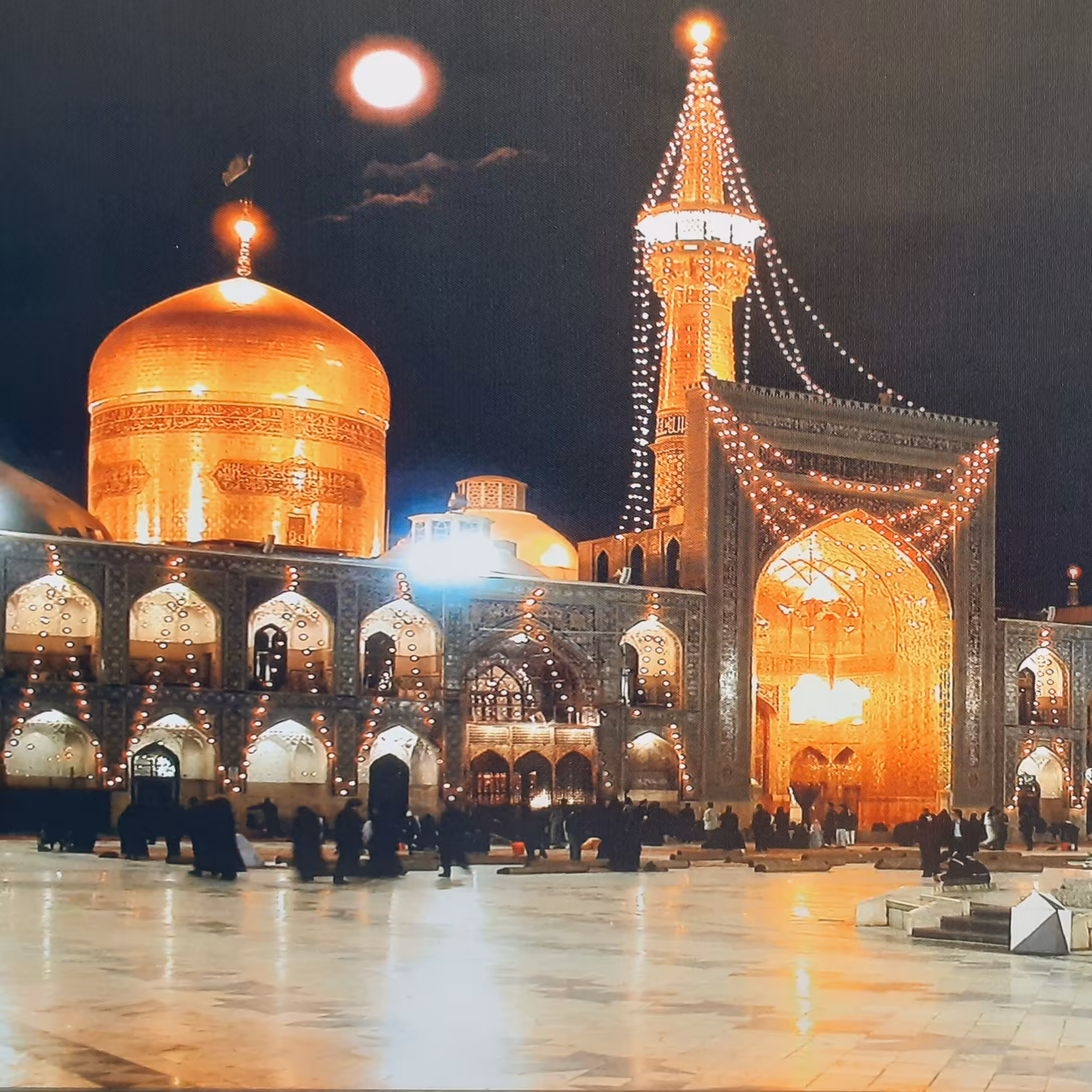 تابلو چراغی مدل حرم امام رضا