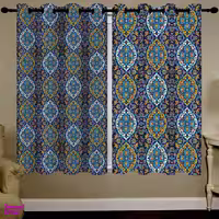 پرده مخمل رنس مدل C34-50016 ارتفاع 190 سانتی متر