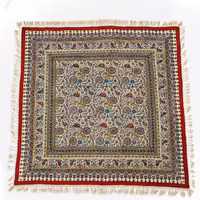 سفره قلمکاری طرح گل و بلبل اعلا 100 در 100 