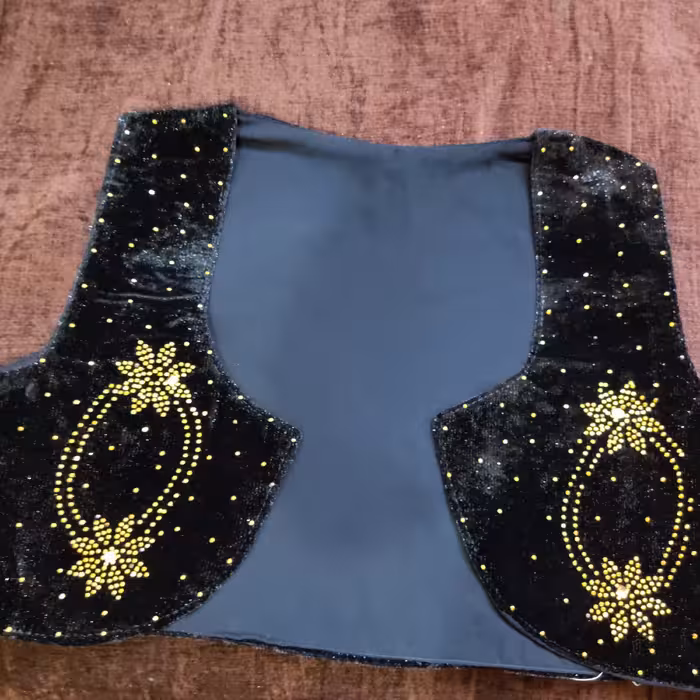 جلیقه ی طرح دار سنتی (پس کرایه)  