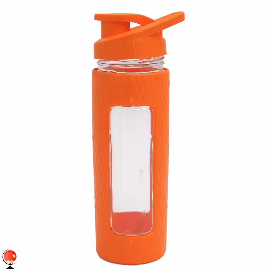 قمقمه مدرسه طرح مستطیل نارنجی