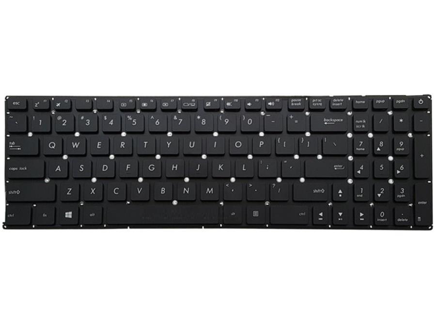 کیبورد لپ تاپ ایسوس X540 مشکی اینترکوچک بدون فریم