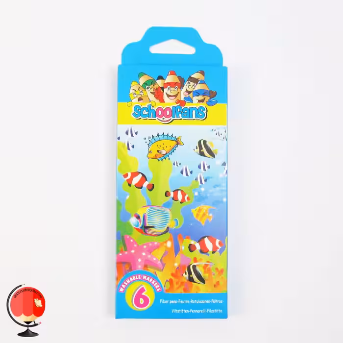 ماژیک رنگ آمیزی 6 رنگ اسکول فنس