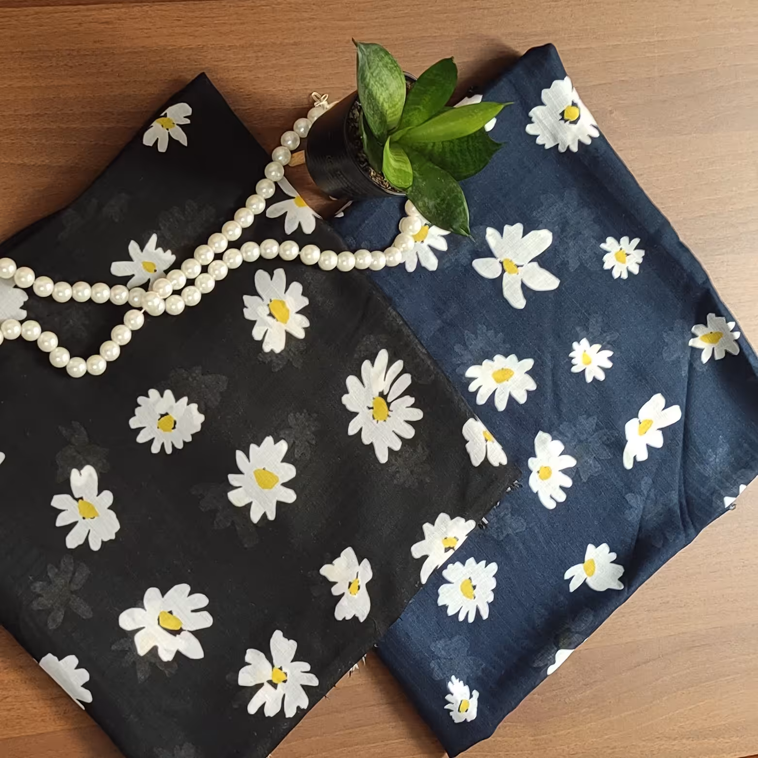 روسری طرح بابونه