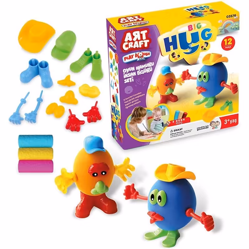 ست خمیر بازی 16 تکه آدمک کد 03576