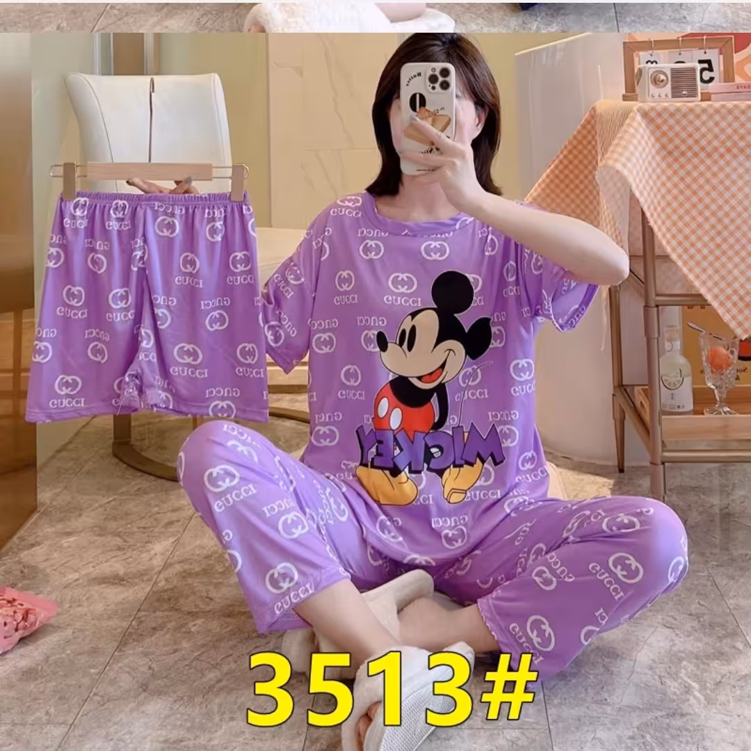 ست تیشرت شلواروشورتک  فانتزی 