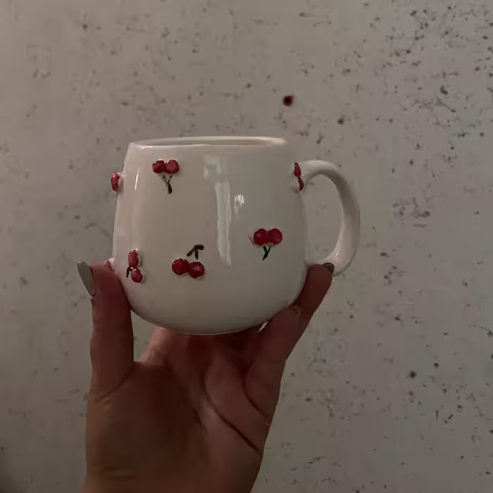 ماگ سرامیکی گیلاسی(پس کرایه)