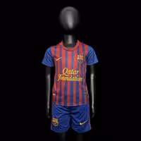 لباس کلاسیک بچه گانه بارسلونا 2012-2011 کیت اول