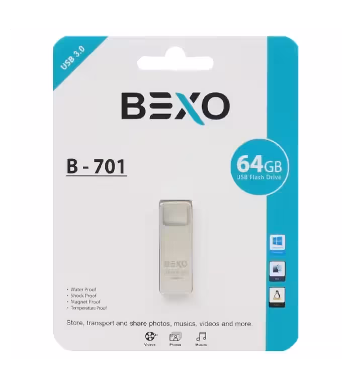فلش مموری بکسو مدل B-701 ظرفیت 64 گیگابایت