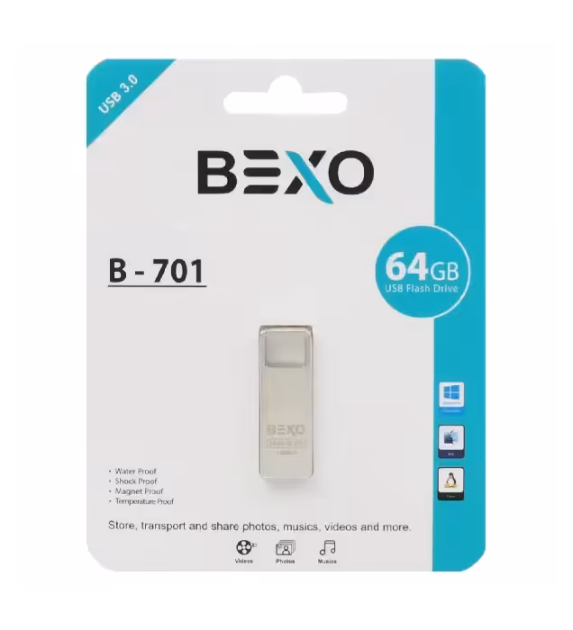 فلش مموری بکسو مدل B-701 ظرفیت 64 گیگابایت