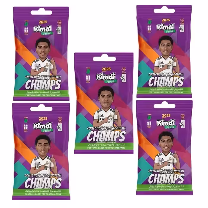 اسباب بازی شانسی کیمدی مدل فوتبالی چمپس 2025 مجموعه 5 عددی