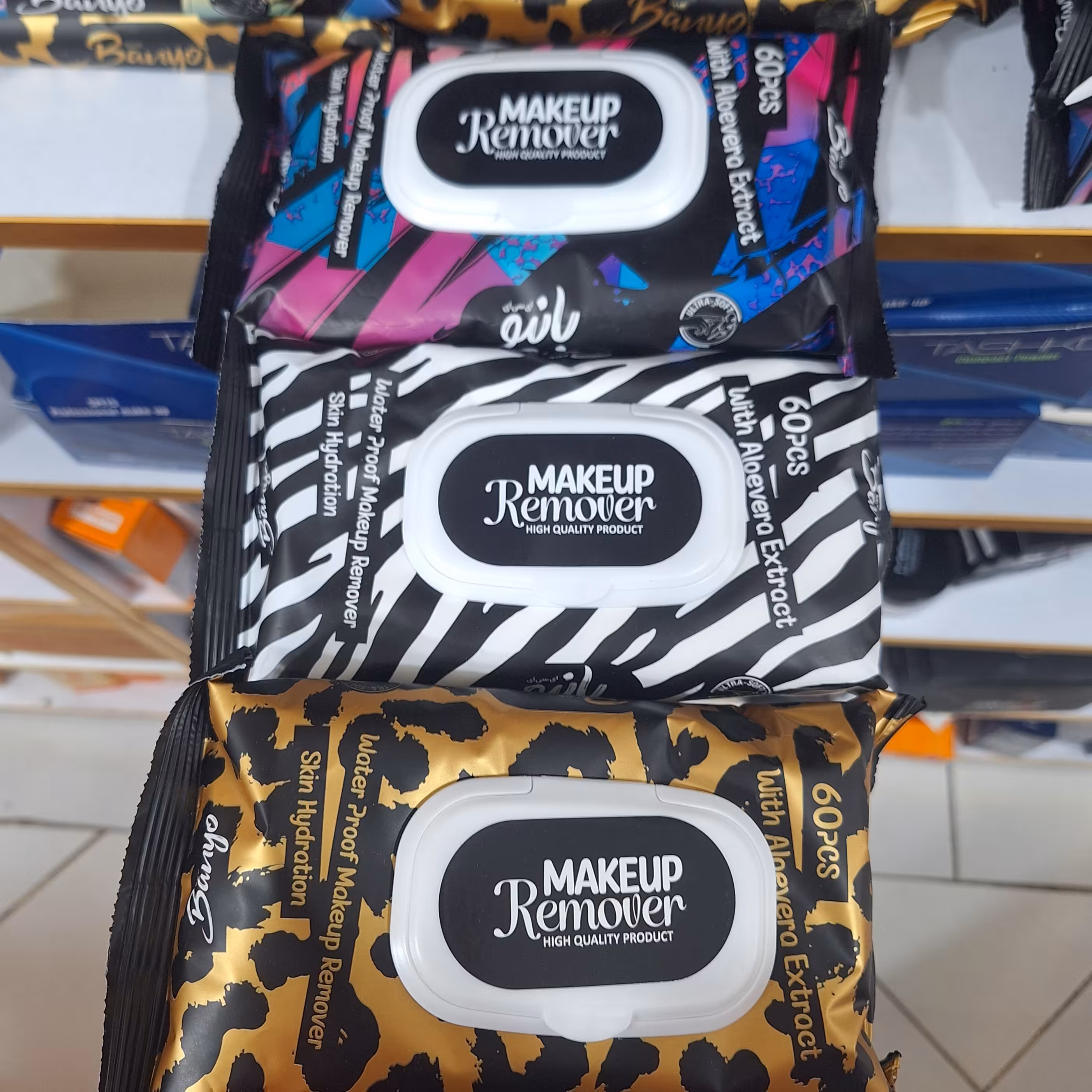 دستمال مرطوب ضدحساسیت بانیو  60 برگ آرایشی تاج افشار قم تکفروشی عمده 