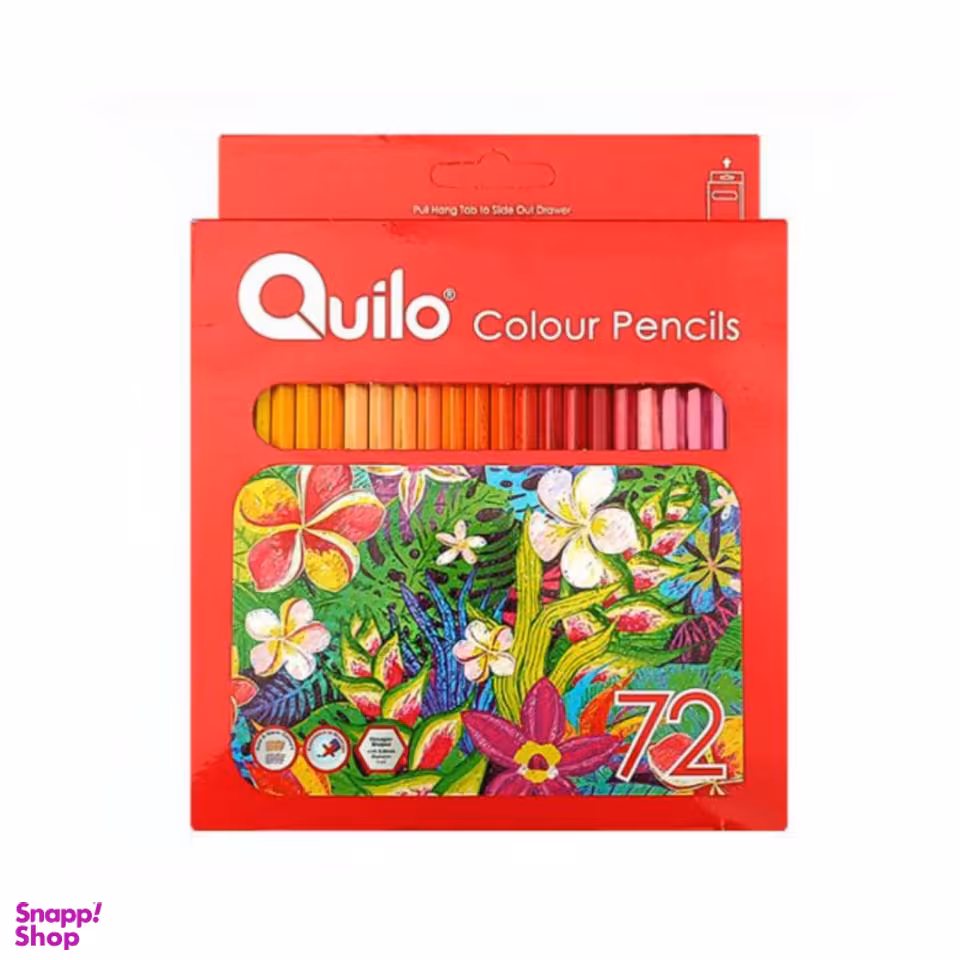 مداد رنگی 72 رنگ جعبه مقوایی کوییلو کد 634861