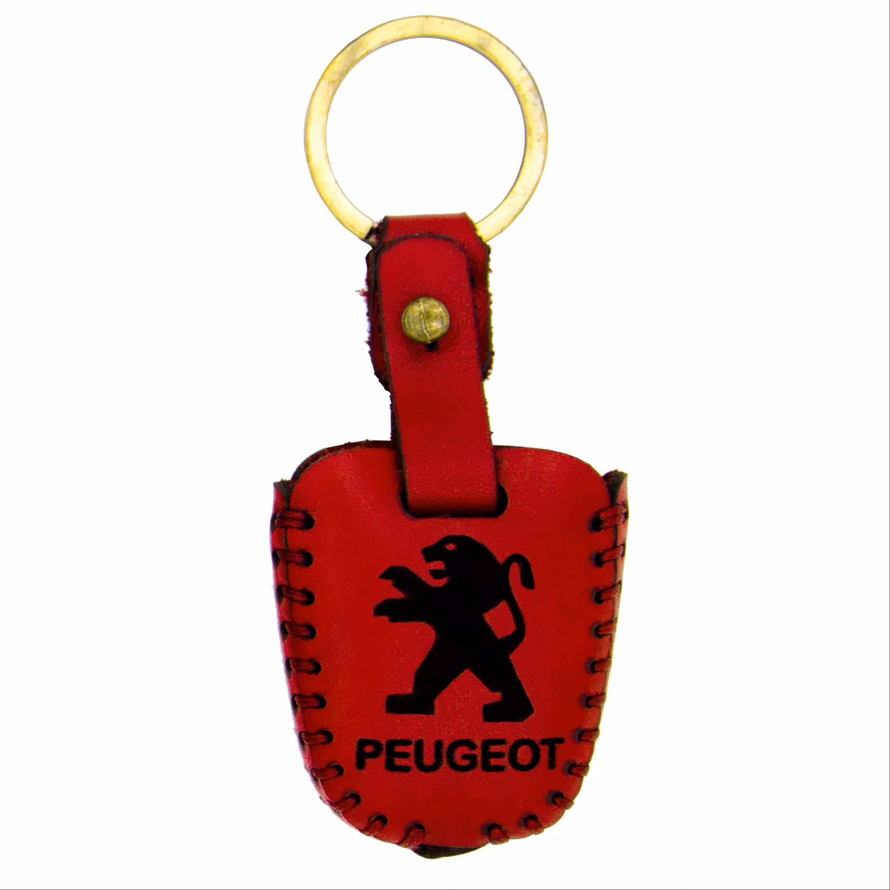 جاسوییچی چرم طبیعی گاوی قرمز مناسب پژو 206 پژو 207 و پژو پارس جدید