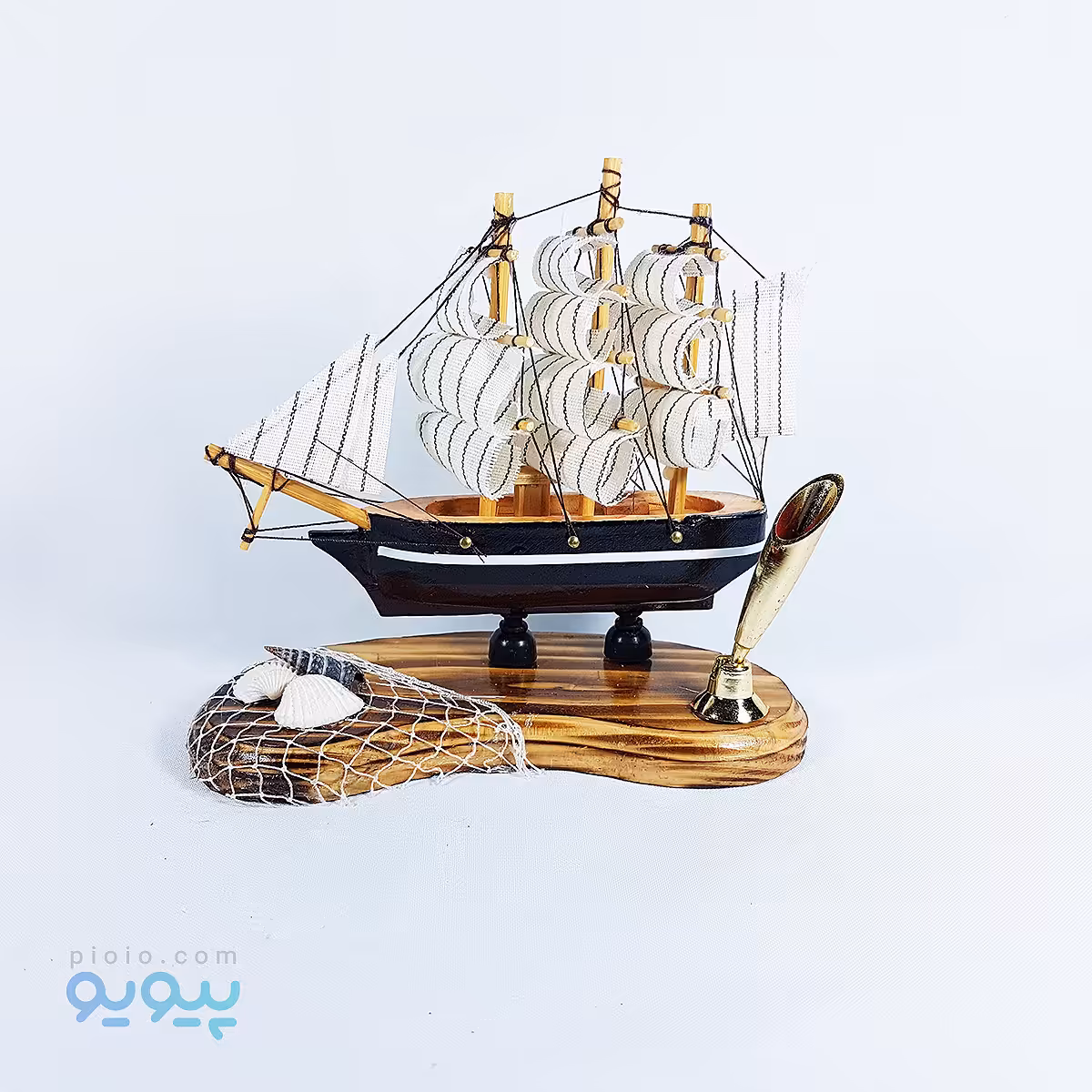 کشتی بادبانی چوبی 17 سانتی