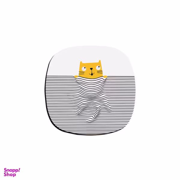 زیر لیوانی ترمه طراحان ایده مدل گربه خوابالو کد cfp125