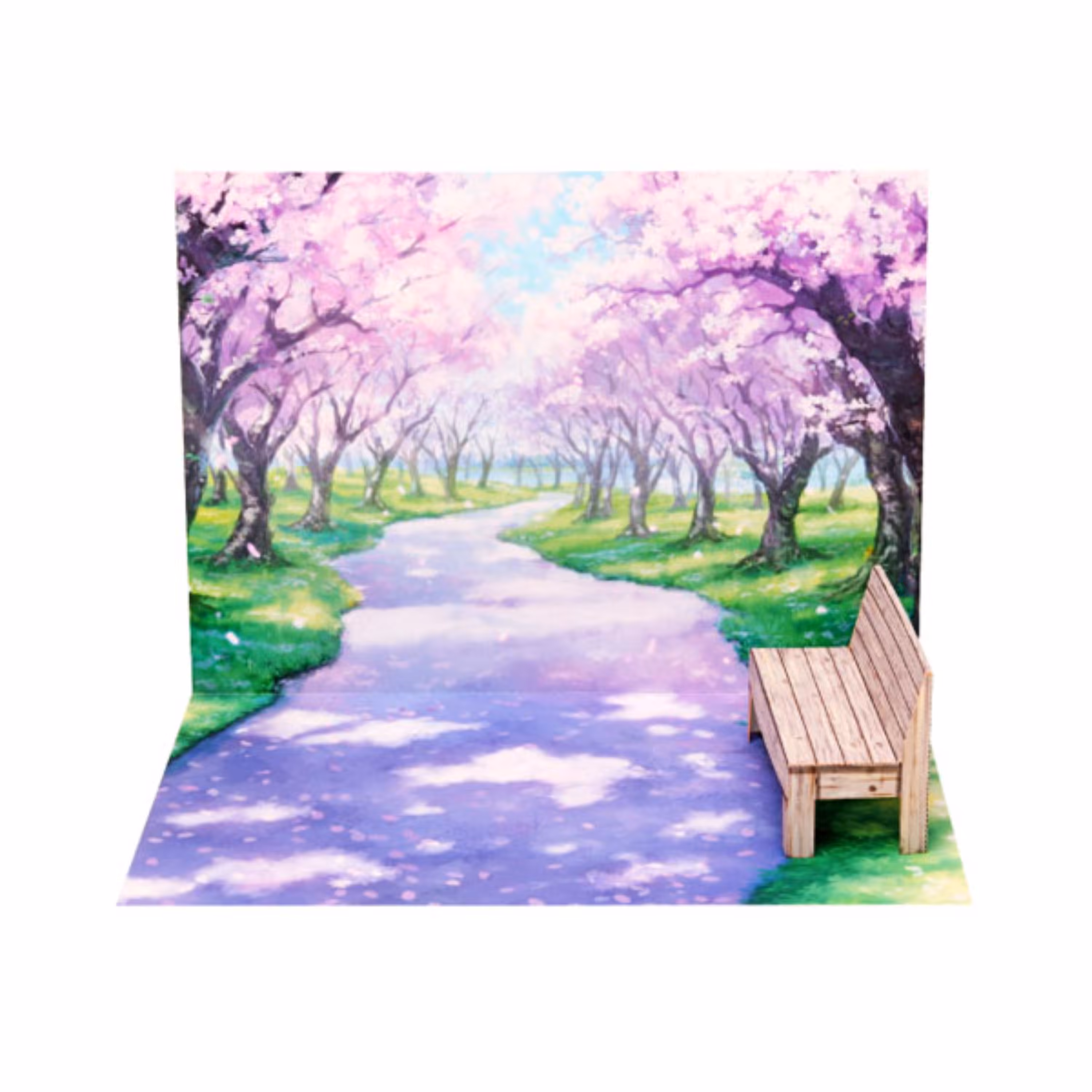 کاردستی ماکت دایوراما پارک شکوفه های گیلاس ژاپن