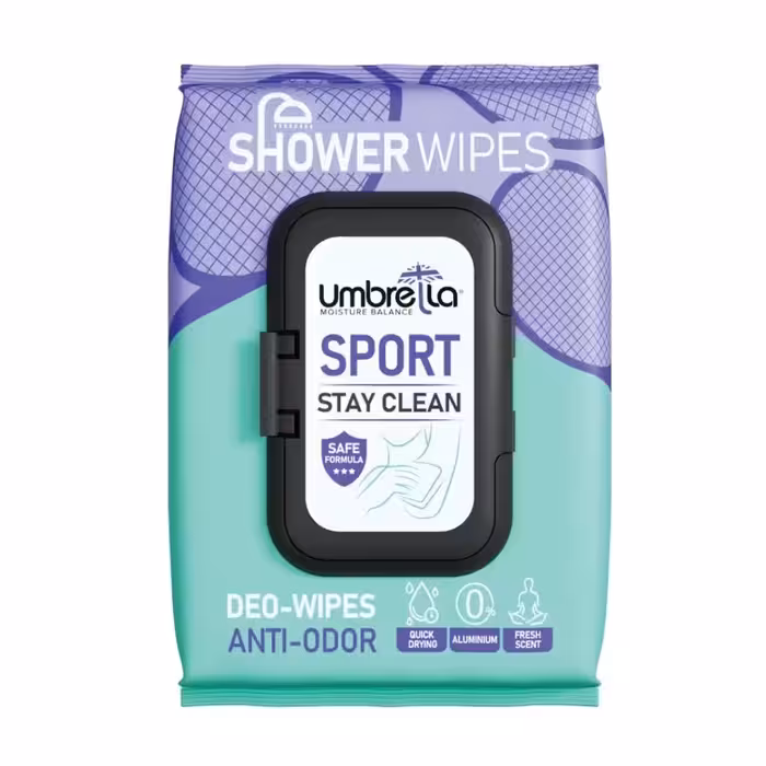 دستمال مرطوب بدن آمبرلا مدل Sport (حتما موجودی بگیرید)