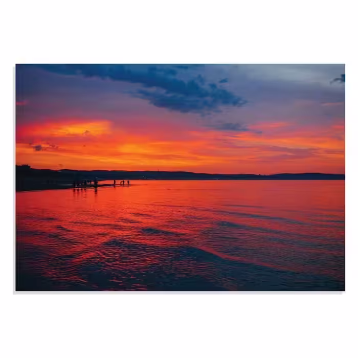 تابلو شاسی طرح غروب آفتاب و دریا Sunset Sea مدل NV0874