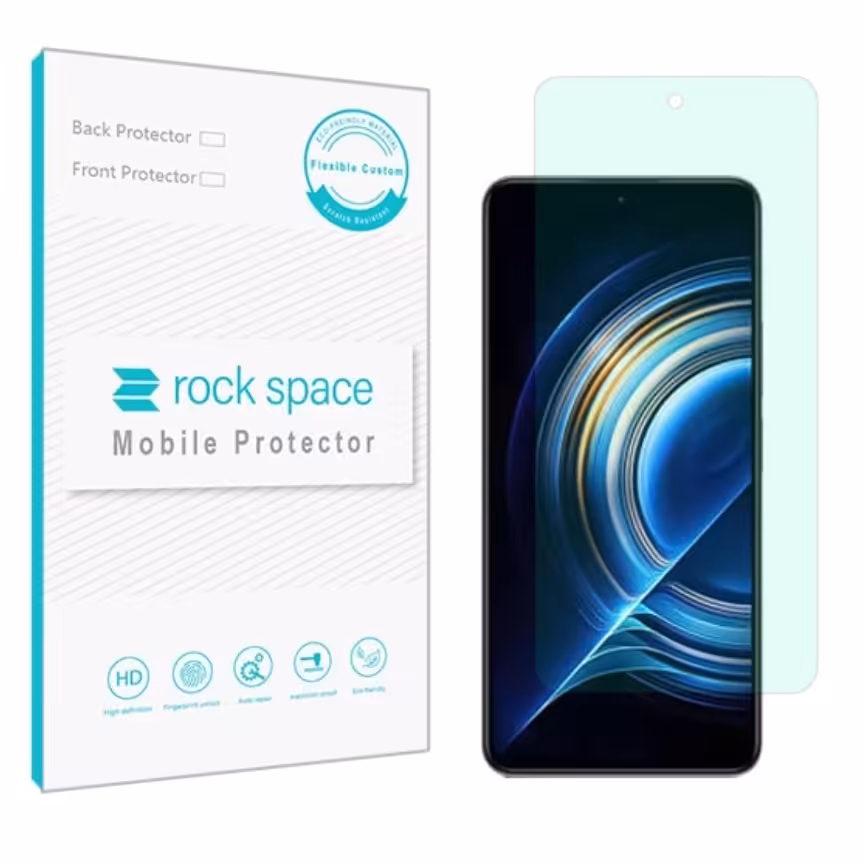 گلس شیائومی Redme K50 Pro مدل نانو هیدروژل گرین لایت برند راک اسپیس